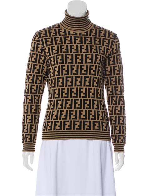 fendi logo sweater women's|Fendi turtleneck sweater women's.